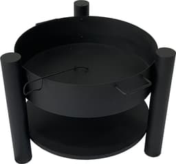 Ulkotulisija 60 cm – teräsrakenne, 52 cm korkeus, musta
