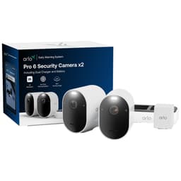 Arlo Pro 6 säkerhetskamera kit (2-pack, vit)