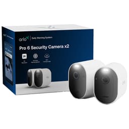 Arlo Pro 6 sikkerhetskamera (2 pakke, hvit)