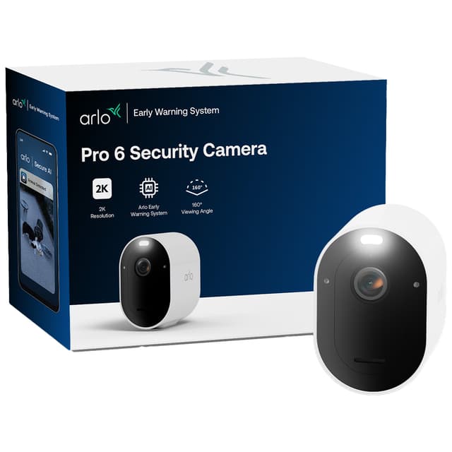 Arlo Pro 6 sikkerhedskamera (hvid)