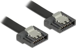 DeLOCK SATA FLEXI cable, 6Gbps, lock clips, 50cm, black