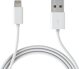 Extra kvalitativ USB-kabel till iPhone och iPad, 1 meter (Vit)