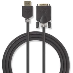 Nedis HDMI™ Cable | HDMI ™ -kontakt | DVI-D 24+1-Pin Han | 1080p | Gull belagt | 2.00 m | Rett | PVC | Antrasitt | Boks