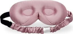 Silke 3D Konturert Mørkleggingsmaske med Nesekopp og Justerbar Rem Pink