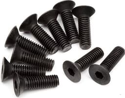 Flat Head Screw M3X10Mm(Hex Socket/10Pcs)