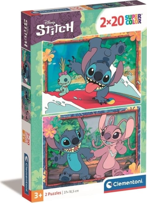 Clementoni 2X20 st Pussel Disney Stitch
