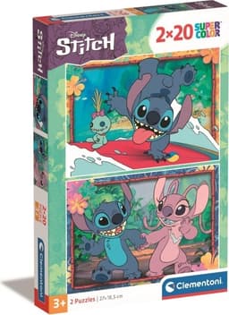 Clementoni 2X20 stykker puslespil Disney Stitch