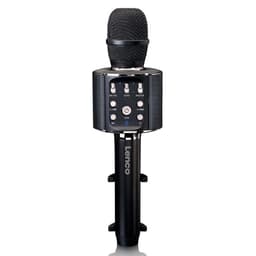 Lenco Bluetooth®-karaokemikrofon med højttaler og belysning Sort