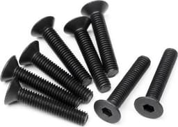 Flat Head Screw M3X16Mm (Hex Socket/8Pcs)