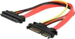 DeLOCK 22-pinners SATA-kabel, 0,20 m, hann - hunn