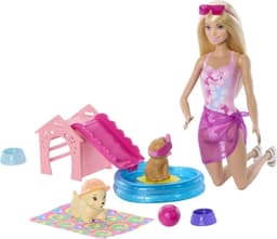Barbie Puppy Pool Party Aloha Blonde (JBF35)