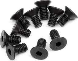 Flat Head Screw M4X8Mm (Hex Socket/10Pcs)