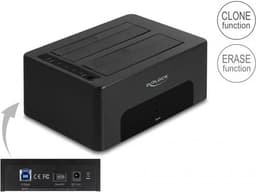 DeLOCK Dobbel dokkingstasjon for 2 x SATA HDD / SSD