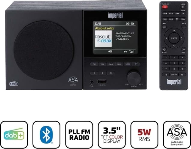 imperial DAB+/FM monoradio med Bluetooth®, USB og ASA-funktion