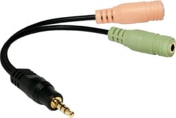 LogiLink 3,5mm Headsetuttag -> Mic/Ljud
