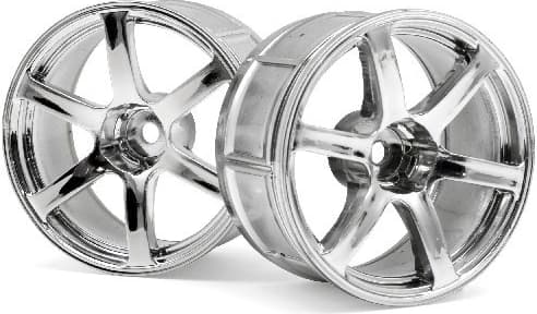 HPI Lp32 Wheel Yokohama Avs Model T6 Chrome (2Pcs)