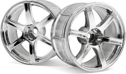 HPI Lp32 Wheel Yokohama Avs Model T6 Chrome (2Pcs)