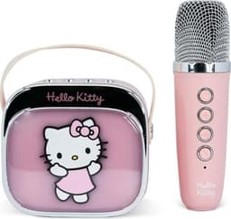 HELLO KITTY Karaokehögtalare med Mikrofon Hello Kitty Popsing LED