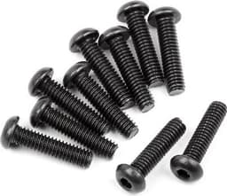 Button Head Screw M2.5X10Mm (Hex Socket/10Pcs)