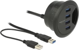 Delock In-Desk Hub 4 Port USB 3.0