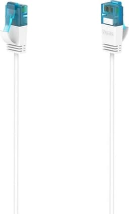 Hama Nätverkskabel CAT6a Slim U/UTP 0,25m Vit