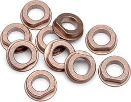Flanged Metal Bushing 6X10X3Mm (10 Pcs)