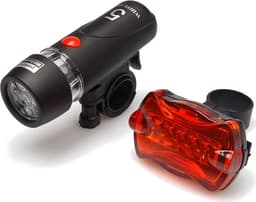 Briv BikeSet 5LED - Cykellygtesæt for og bag, 1/20/80