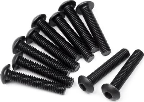 Button Head Screw M3X16Mm (Hex Socket/10Pcs)