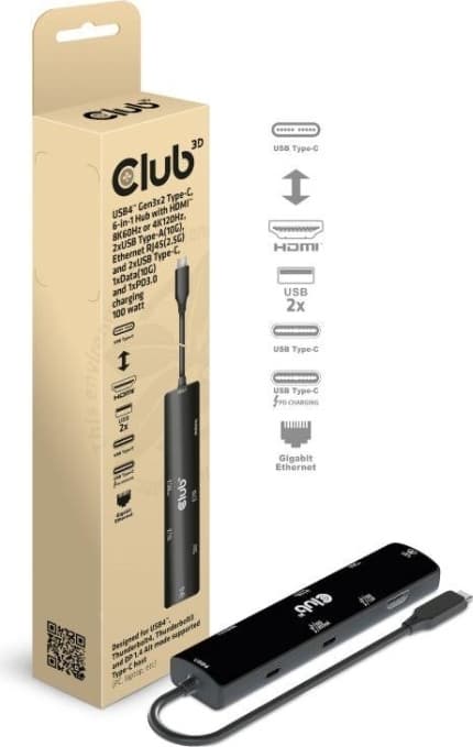 Club 3D 6-in-1 Hub Dockingstation
