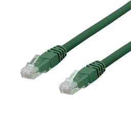 DELTACO U/UTP Cat6a patchkabel, LSZH, 0,3m, Green