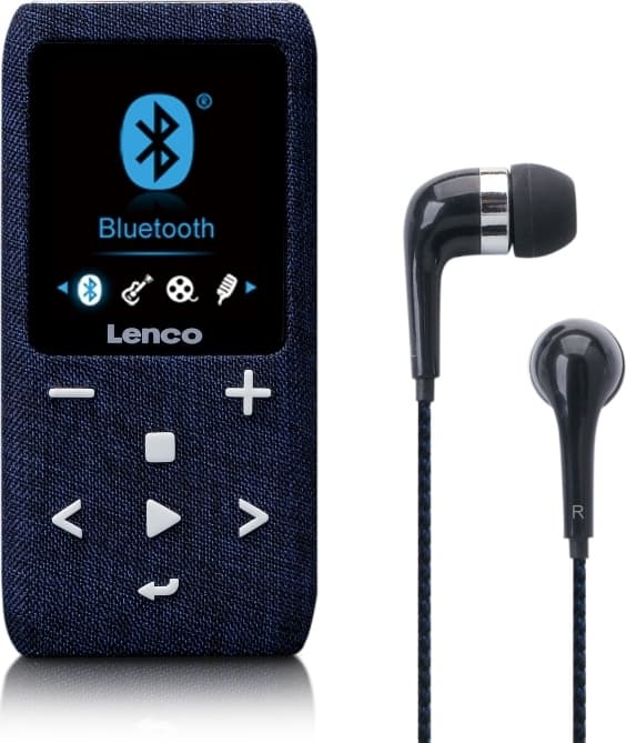 Lenco MP3/MP4-spelare med Bluetooth® 8 GB Micro SD-kort Blå