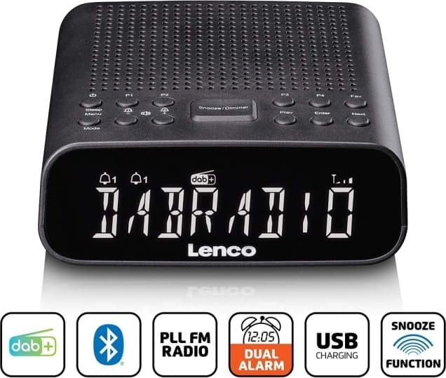 Lenco DAB-FM clockradio med Bluetooth®
