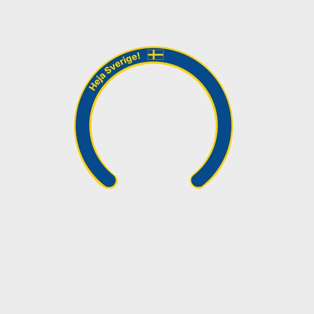 A Good Company World Cup 2026 MagSafe hästsko-ring (Heja Sverige)