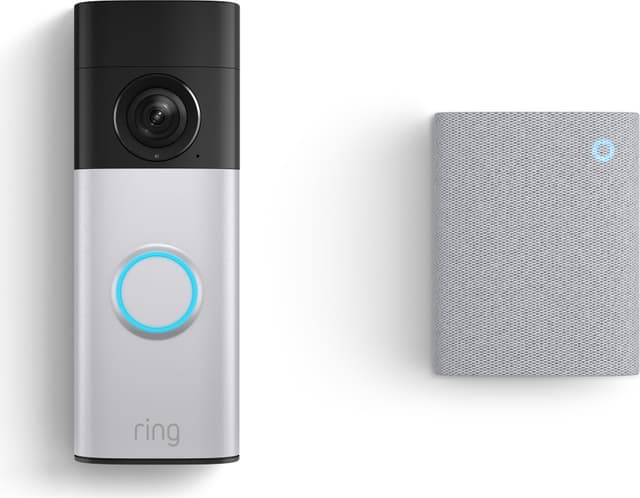 Ring Battery Video Doorbell Plus & Chime ringeklokkesæt Retinal 2K