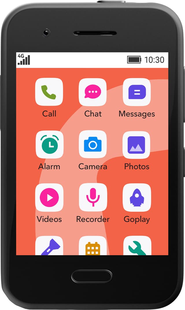 XploraOne starttelefon för barn 128MB (svart)