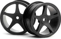 Super Star Wheels 26Mm Black (1Mm Offset)