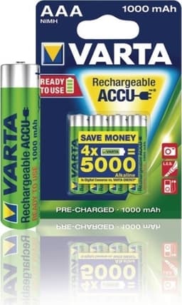 Varta Batteri NiMH AAA/LR03 1.2 V 1000 mAh Professional 2-pack