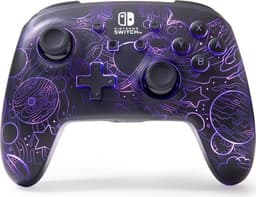 PowerA Forbedret trådløs controller med Lumectra - Galactic Vortex (Nintendo Switch)