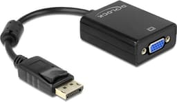 DeLOCK sovitin DisplayPort 1.2 uros - VGA naaras, 1920x1200, musta
