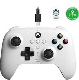 8Bitdo Ultimate Wired Controller - Hall Edition trådløs spillkontroll, hvit, Xbox/PC