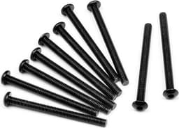 Button Head Screw M3X35Mm (Hex Socket/10Pcs)