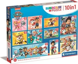 Clementoni Puslespill 10-i-1 Paw Patrol, 18, 30, 48 og 60 brikker - (I-20270)
