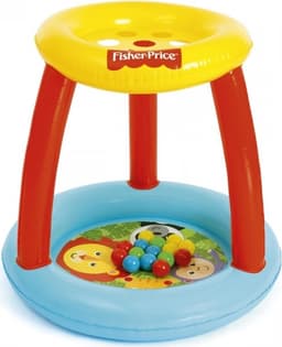 Bestway Fisher Price Oppustelig børnepool / Boldhav med dyremotiv