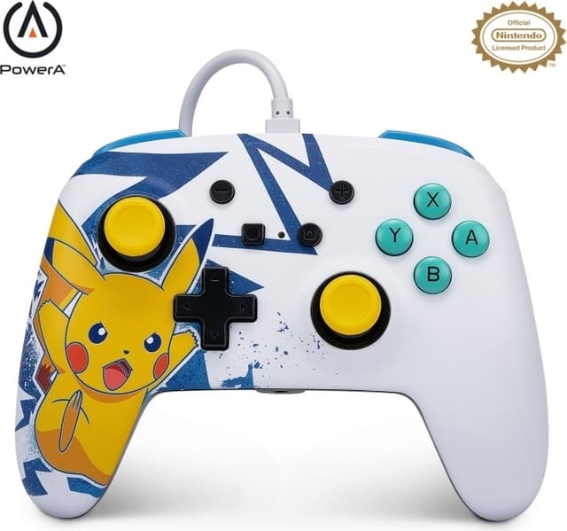 PowerA NSW ENH Wired Controller - Pikachu High Voltage /Nintendo Switch