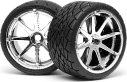 Mounted Phaltline Tire 140X70Mm On Blast Wheel Crm