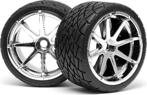 Mounted Phaltline Tire 140X70Mm On Blast Wheel Crm