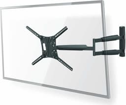 Nedis Full Motion TV Veggfeste | 13 - 86 "" | Maximum skjerm vekt: 60 kg | Tiltbar | Roterbar | Minimum vegg avstand: 70 mm | Maksimum vegg avstand: 1020 mm | 3 Pivotpunkt(er) | ABS / Stål | Sort