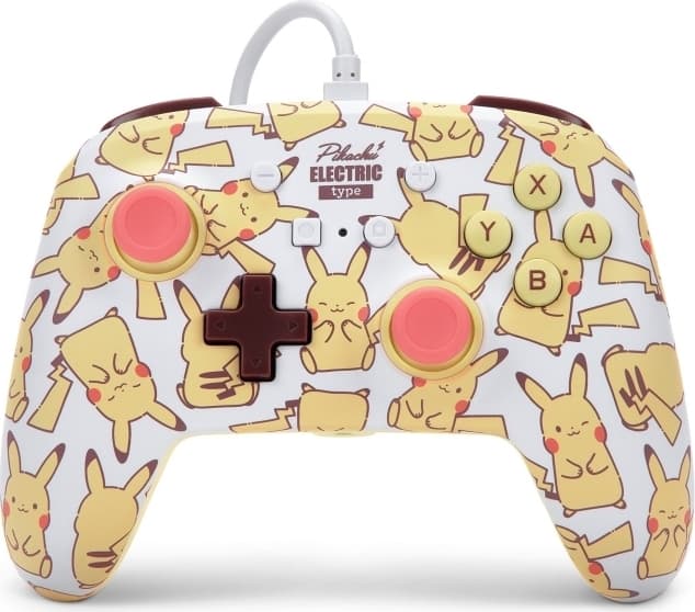 PowerA NSW ENH kablet controller - Pikachu Blush