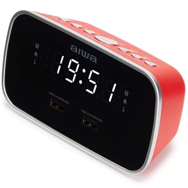 AIWA Klockradio Två alarm USB ladd-uttag