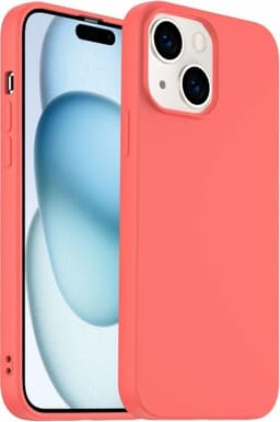 Silikonetui til iPhone 15 Pro, Coral